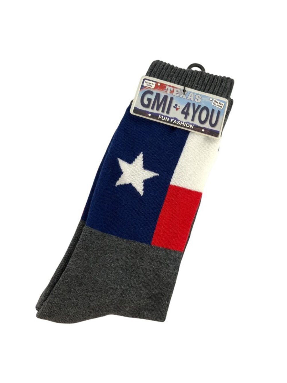 Texas Flag Crew Socks One Size Fits Most By GMI-4YOU